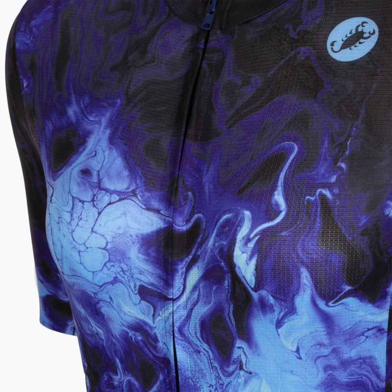 Футболка велосипедна жіноча Castelli Cosmic Vortex multicolor violet blue 3