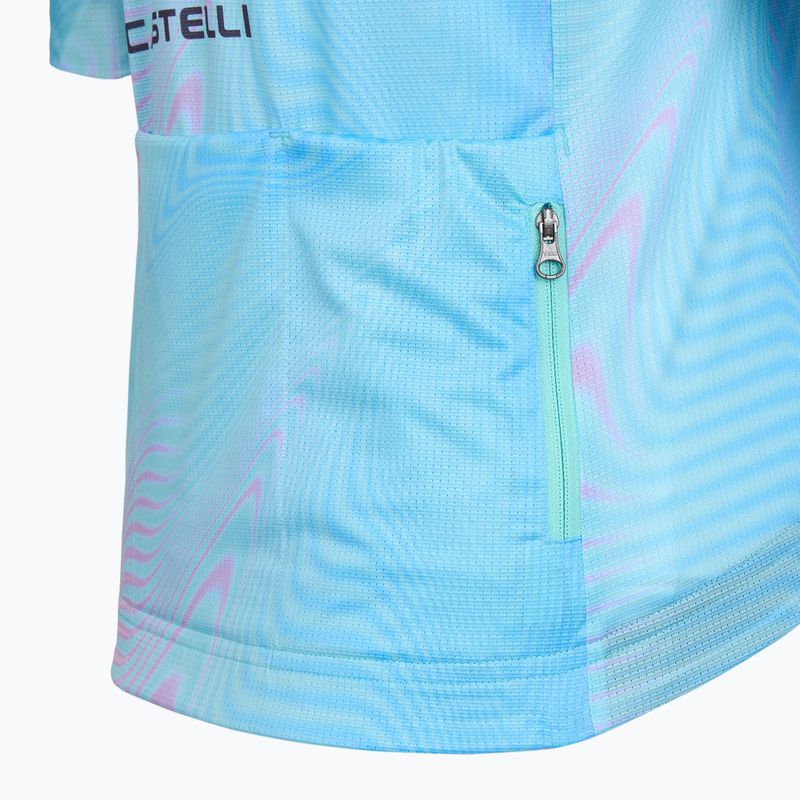 Футболка велосипедна жіноча Castelli Cosmic Vortex multicolor pink green 5