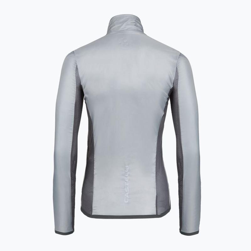 Куртка велосипедна жіноча Castelli Aria Shell 2 W silver gray 2
