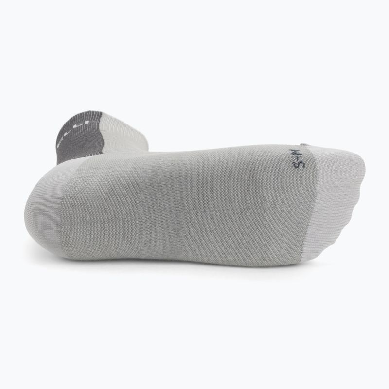 Шкарпетки чоловічі Castelli Castelli Logo 18 Merino Sock silver gray/dark gray 4