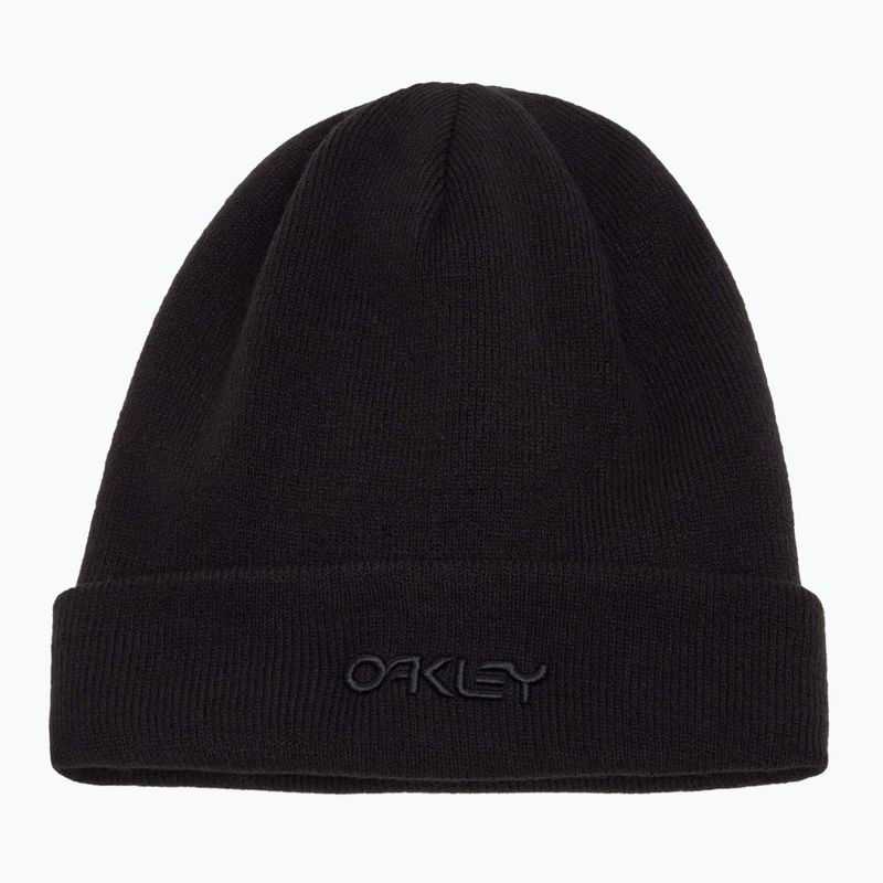 Зимова шапка з логотипом Oakley B1B Beanie blackout