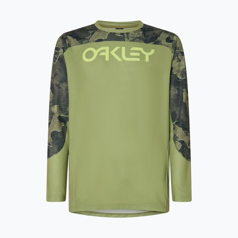 Лонгслів велосипедний чоловічий Oakley Maven Coast metal camo green