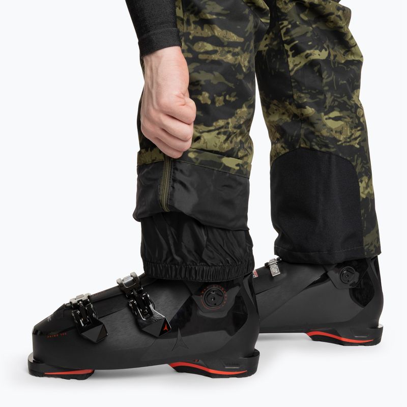 Чоловічі лижні штани Oakley Divisional Cargo Shell тигровий камуфляж зелений 10