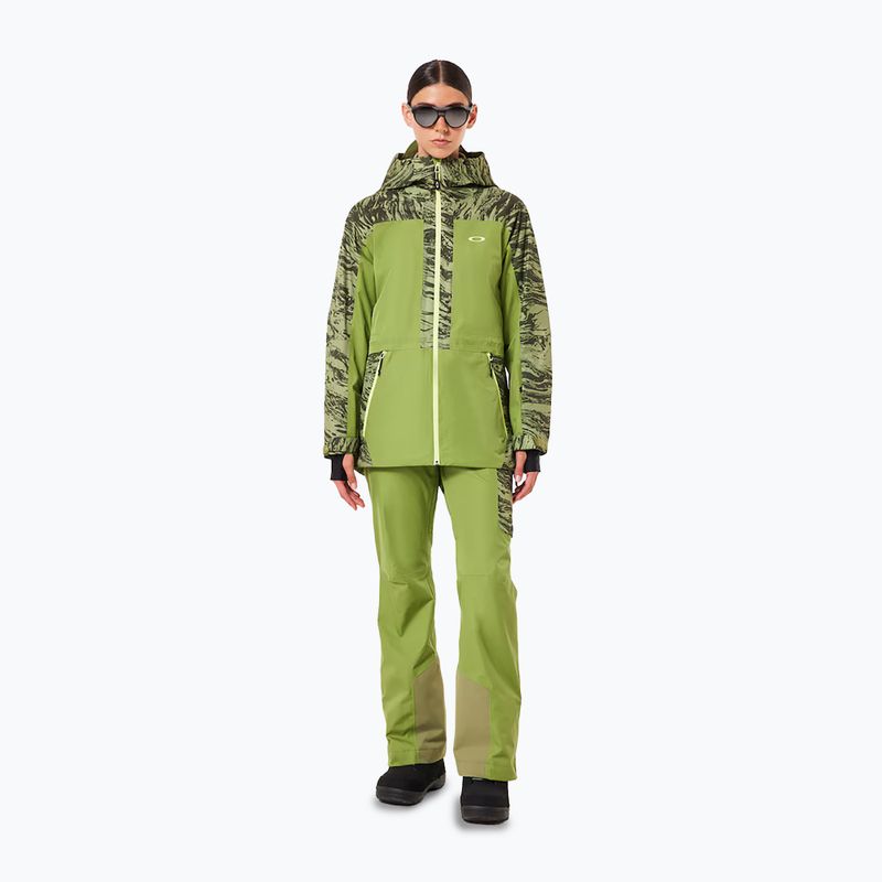 Штани гірськолижні жіночі Oakley Tc Juno Reduct Shell Pant 2.0 duality swirl dbl green 4