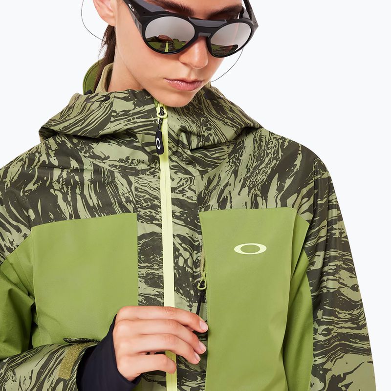 Куртка лижна жіноча Oakley Tc Juno Reduct Shell Jacket 2.0 duality swirl dbl green 7