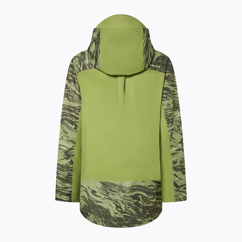 Куртка лижна жіноча Oakley Tc Juno Reduct Shell Jacket 2.0 duality swirl dbl green 10