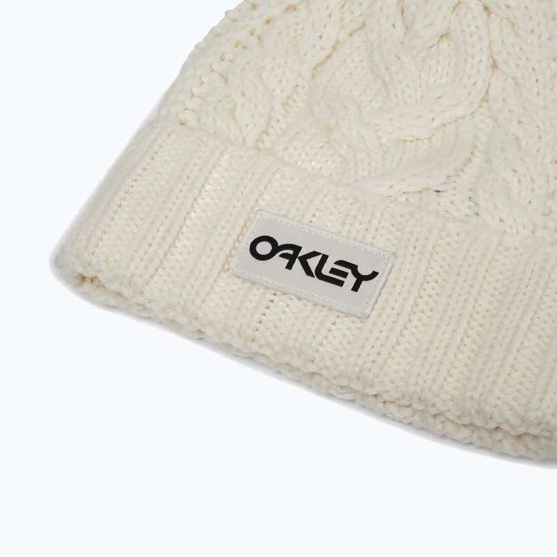 Шапка зимова Oakley Harper Pom Beanie arctic white/blackout 4