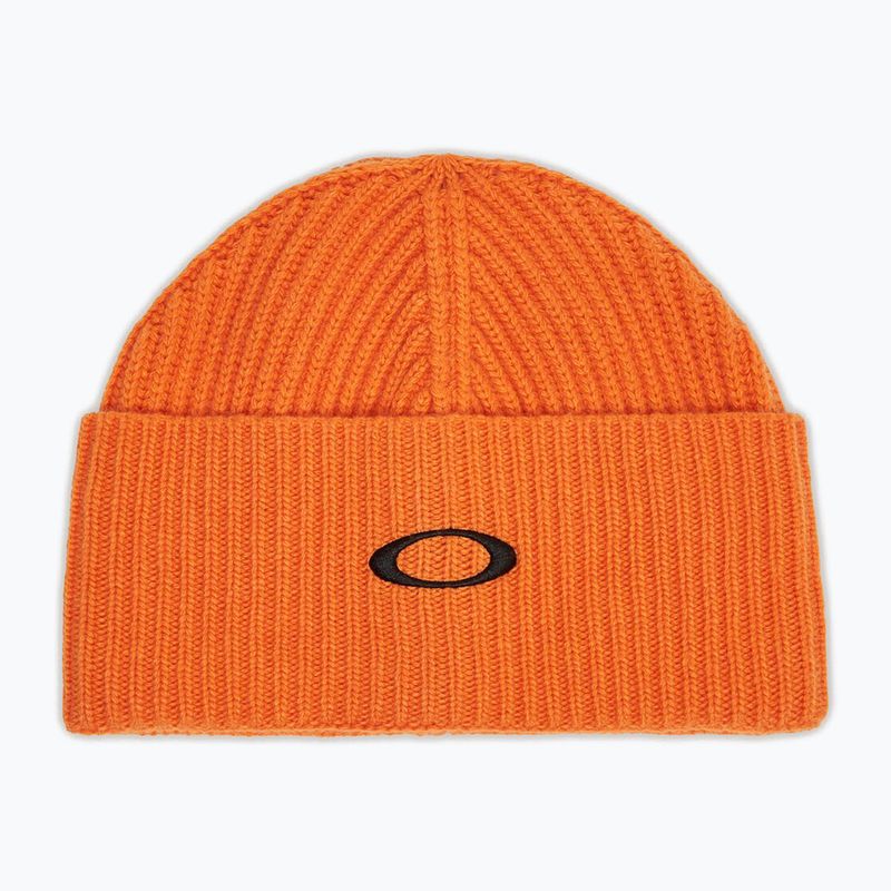 Зимова шапка-бини Oakley Ellipse Ribbed Beanie імбирна