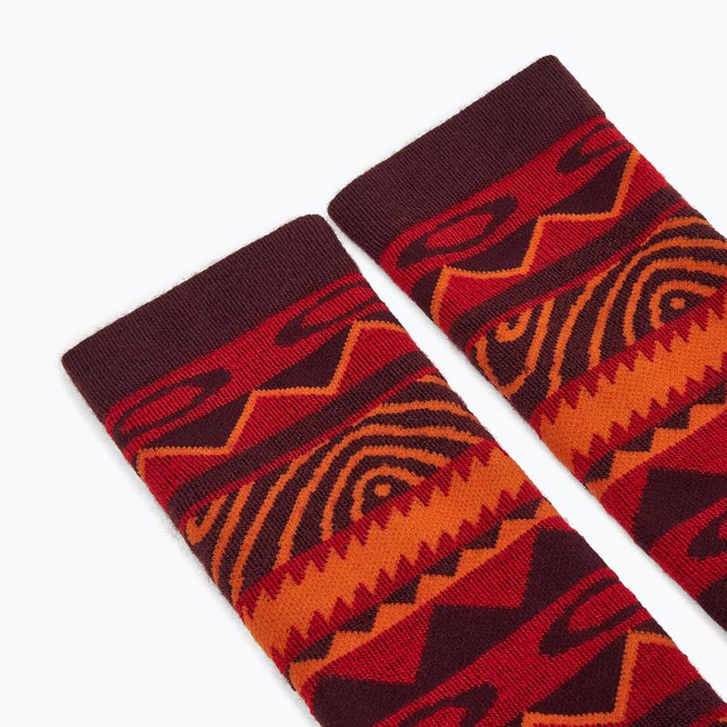 Лижні шкарпетки Oakley Wanderlust Perf Socks 2.0 з норвезьким візерунком гренаш 4