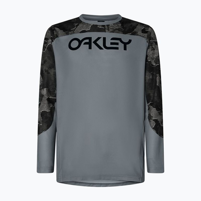 Лонгслів велосипедний чоловічий Oakley Maven Coast metal camo black