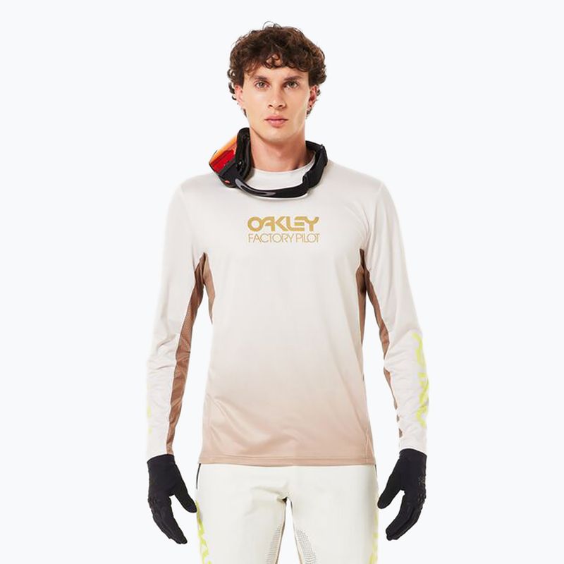 Лонгслів велосипедний чоловічий Oakley Maven Coast 2.0 LS gradient pebble mist