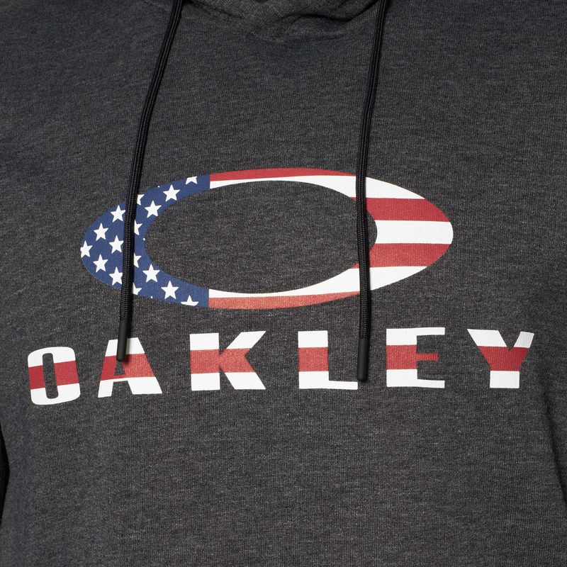 Кофта чоловіча Oakley Bark Fleece Hoodie dark grey heather 3