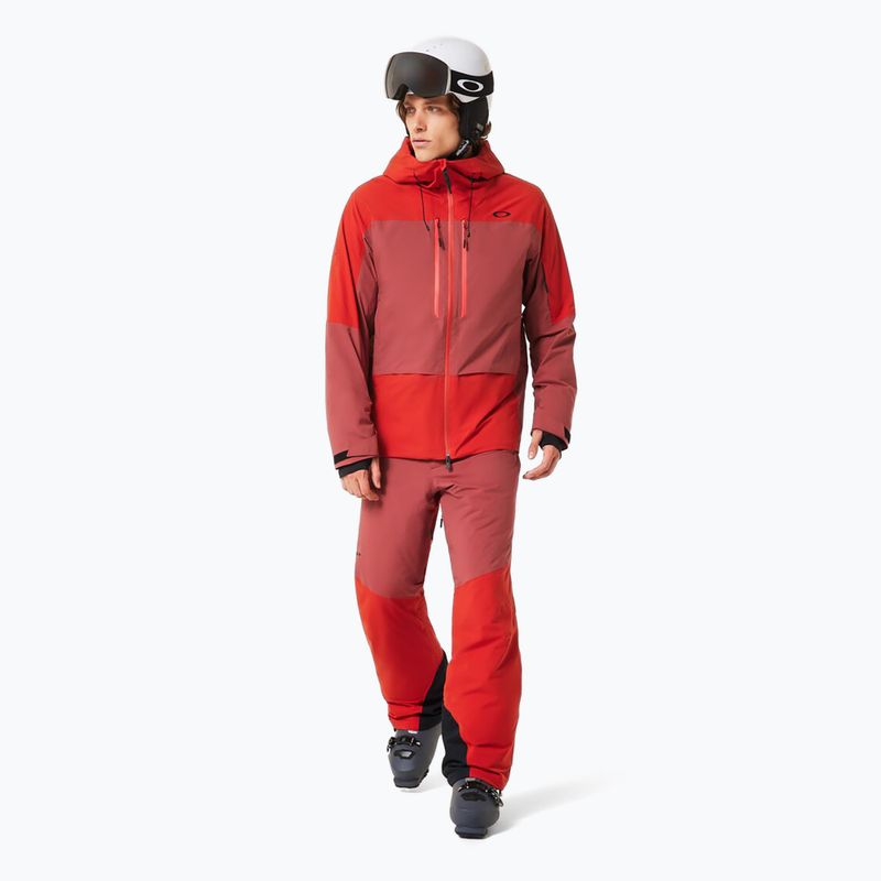 Штани гірськолижні чоловічі Oakley Canopy Pro Insulated flame red/rosewood 2
