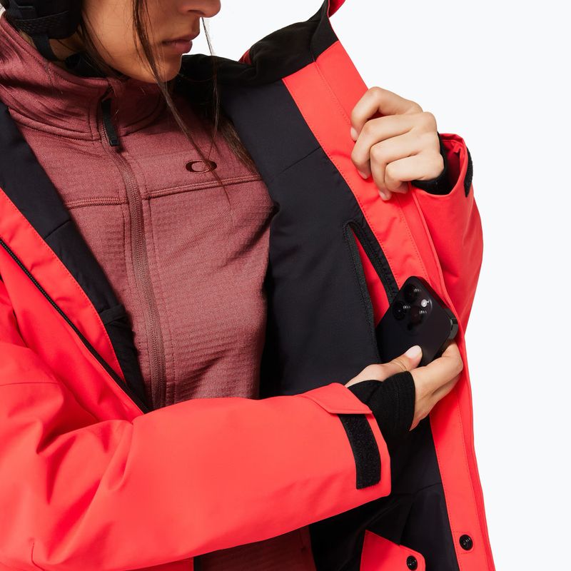 Жіноча гірськолижна куртка Oakley Canopy Insulated hibiscus red 9