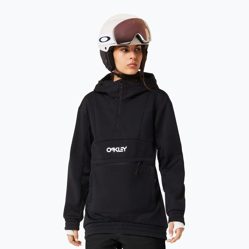 Жіноча софтшелл-худі Oakley TNP Nose Grab Softshell Hoodie blackout/white