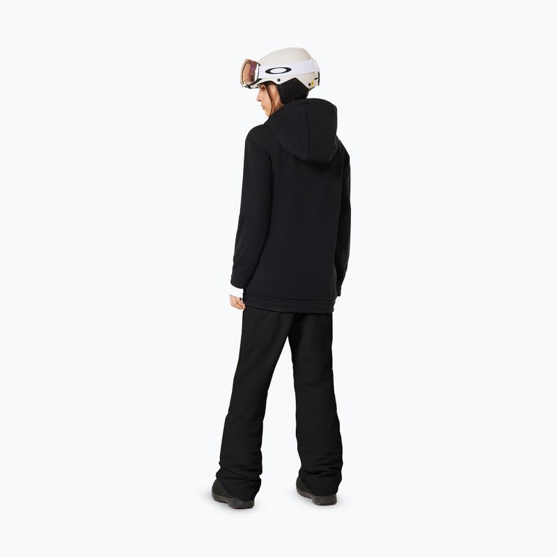 Кофта софтшел жіноча Oakley TNP Nose Grab Softshell Hoodie blackout/white 3
