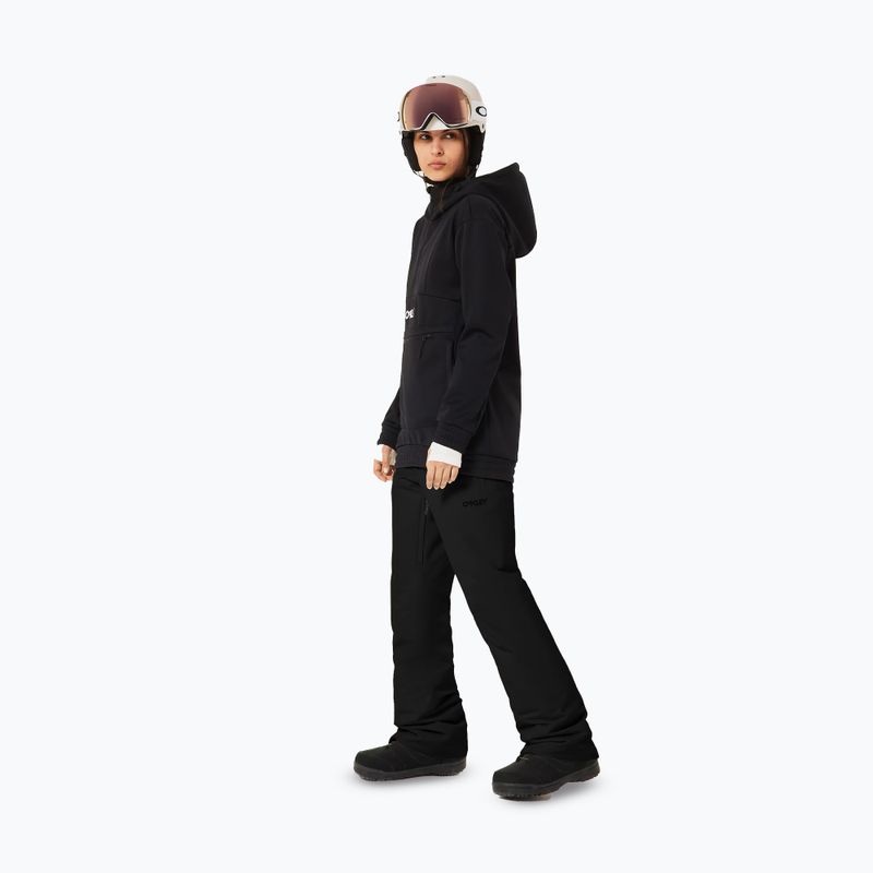 Кофта софтшел жіноча Oakley TNP Nose Grab Softshell Hoodie blackout/white 4
