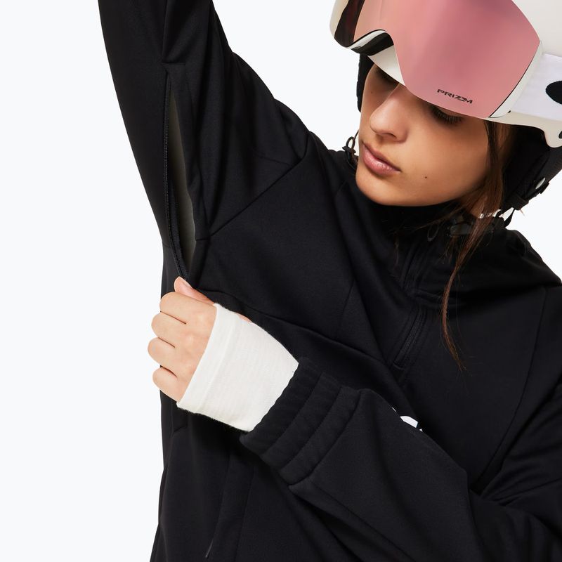 Кофта софтшел жіноча Oakley TNP Nose Grab Softshell Hoodie blackout/white 6