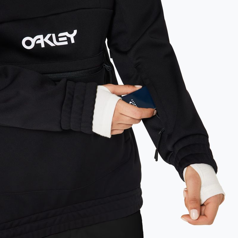 Кофта софтшел жіноча Oakley TNP Nose Grab Softshell Hoodie blackout/white 7