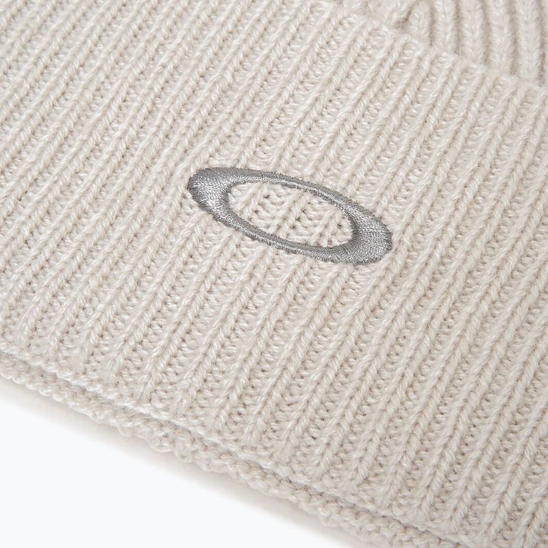 Шапка зимова Oakley Ellipse Ribbed Beanie mist/cement 3