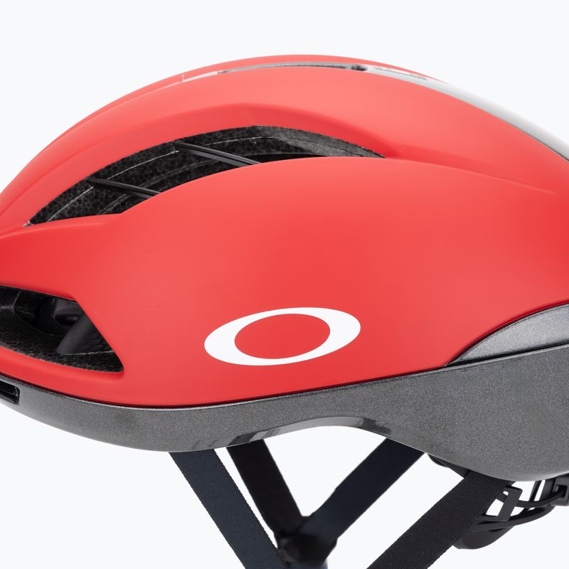 Шолом велосипедний Oakley Velo Stelvio EU black/red pro 7