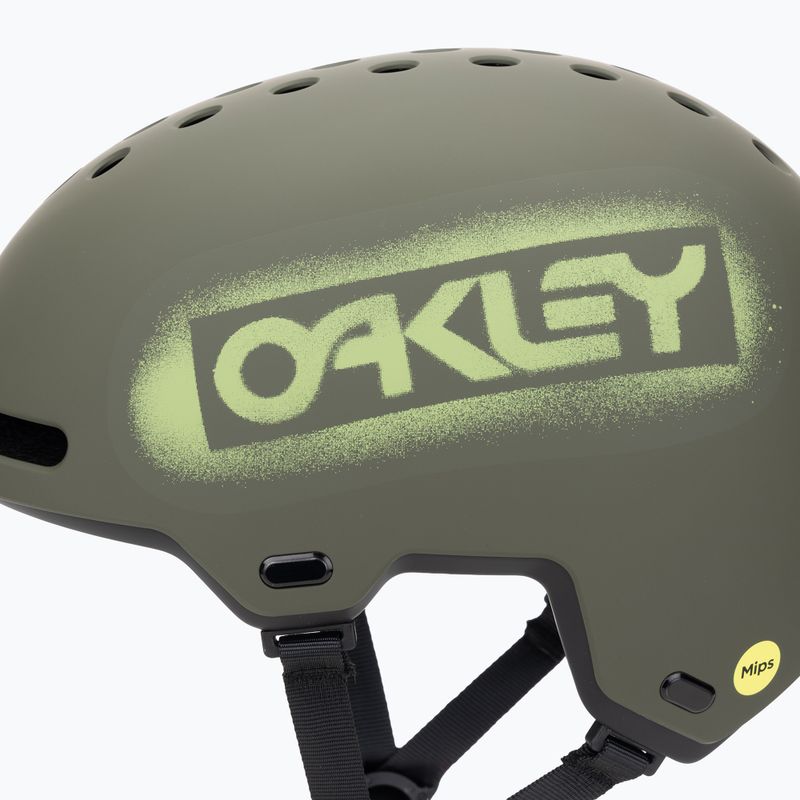 Шолом Oakley Street1 EU matte dark brush stencil 7