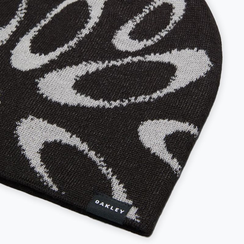Шапка зимова Oakley Ellipse Graphic Beanie black/grey 3
