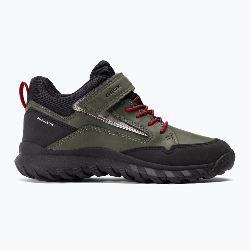 Черевики дитячі Geox Simbyos Abx dark green/red 2