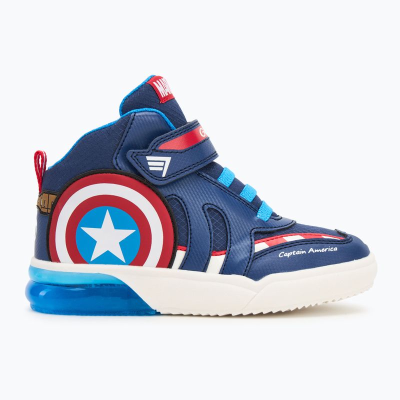 Дитячі туфлі Geox Grayjay океанські сині/червоні 2