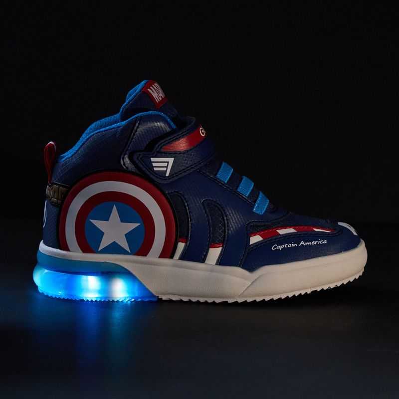 Дитячі туфлі Geox Grayjay океанські сині/червоні 8