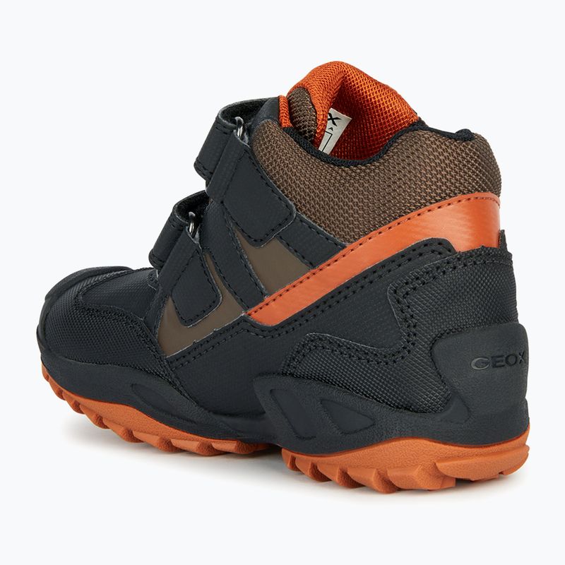 Черевики дитячі Geox New Savage Abx black/dark orange 9