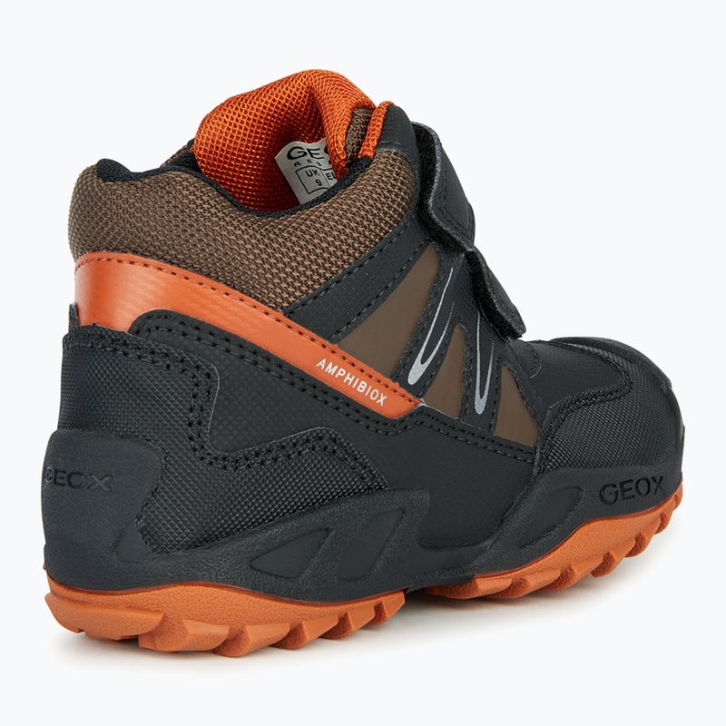 Черевики дитячі Geox New Savage Abx black/dark orange 10