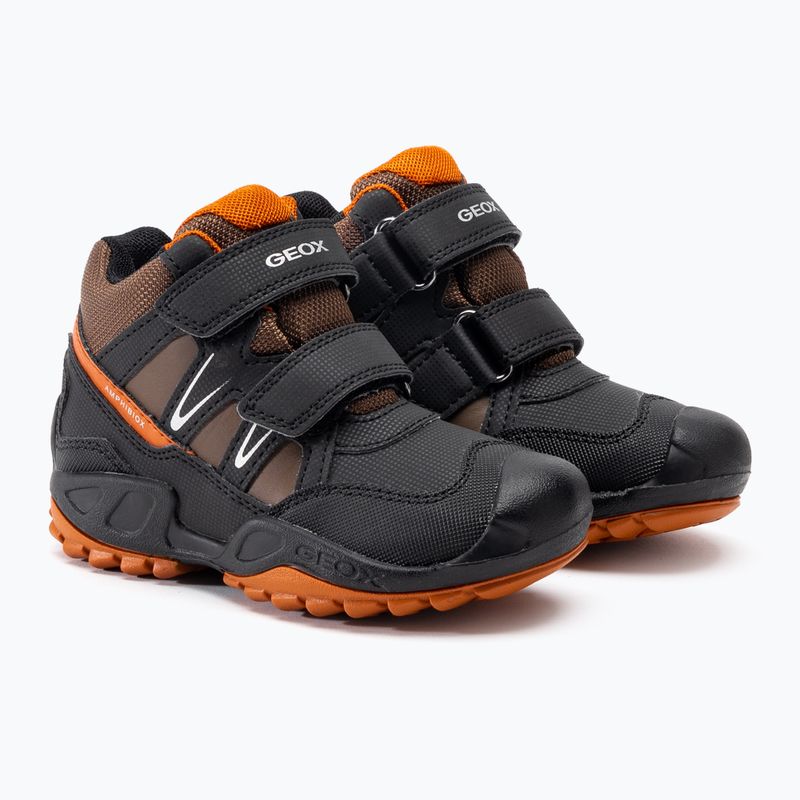 Черевики дитячі Geox New Savage Abx black/dark orange 4