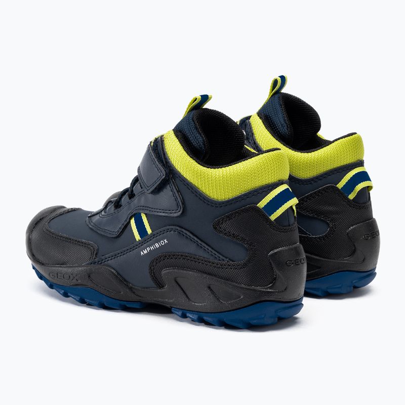 Черевики дитячі Geox New Savage Abx navy/lime green 3