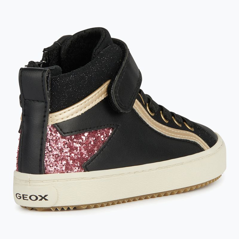 Черевики дитячі гeox Kalispera black/dark pink 10