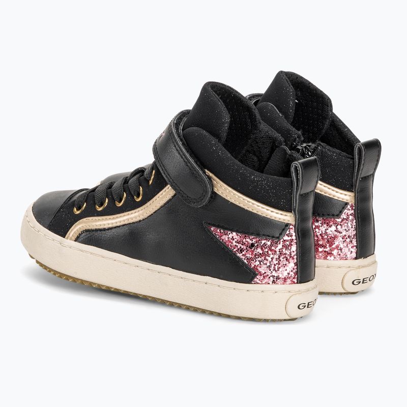 Черевики дитячі гeox Kalispera black/dark pink 3
