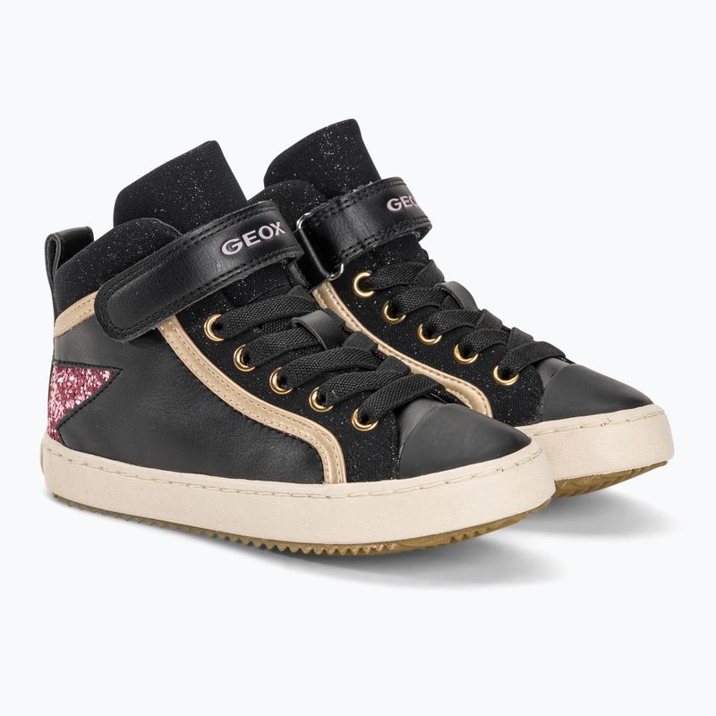 Черевики дитячі гeox Kalispera black/dark pink 4