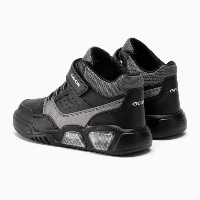 Черевики дитячі гeox Illuminus black/dark гrey 3