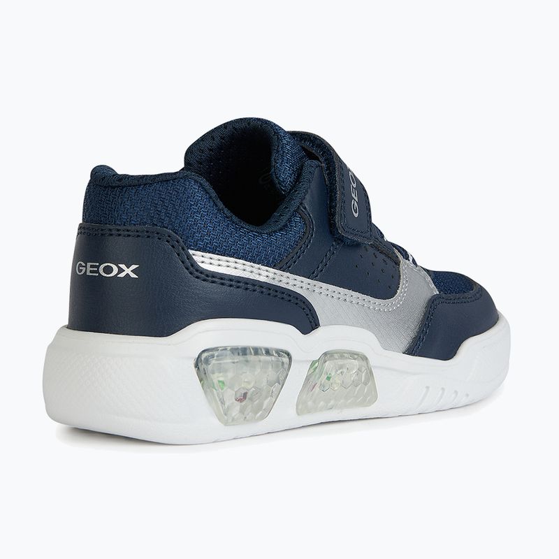 Кросівки дитячі Geox Illuminus ocean blue/silver 12