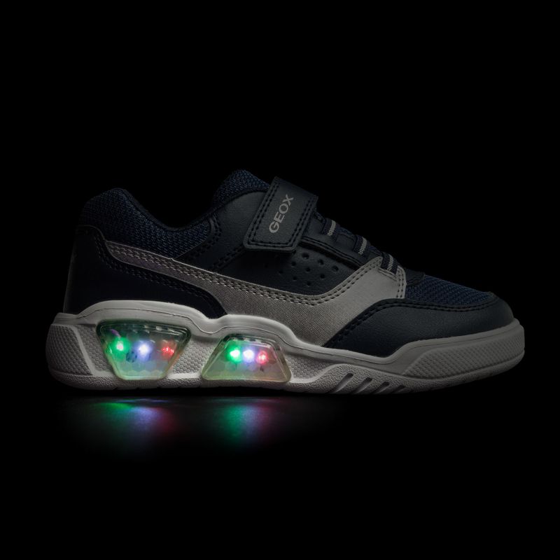 Кросівки дитячі Geox Illuminus ocean blue/silver 8