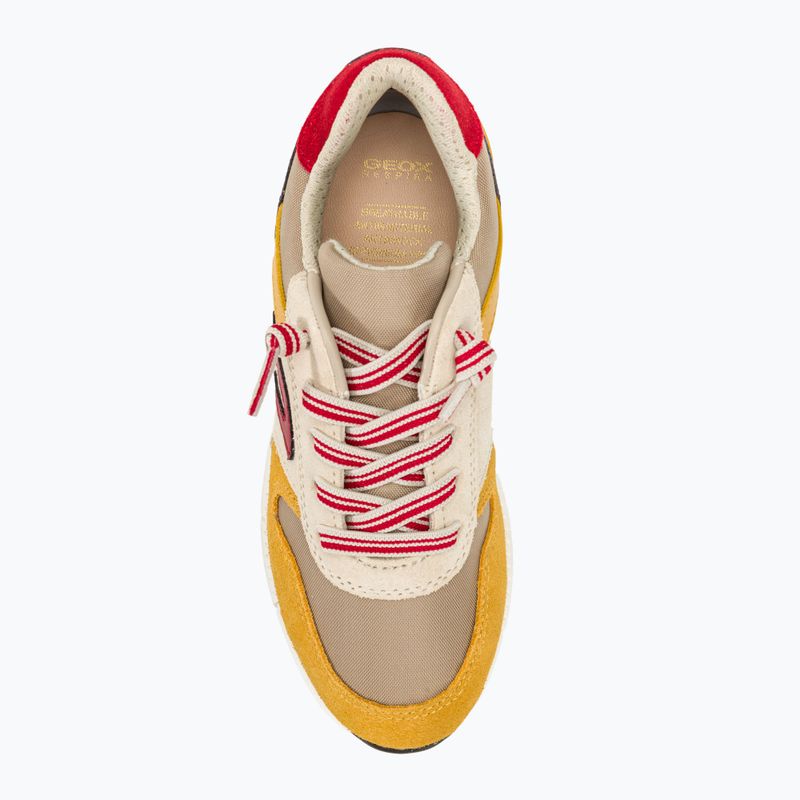 Кросівки дитячі Geox Alben beige/yellow 5