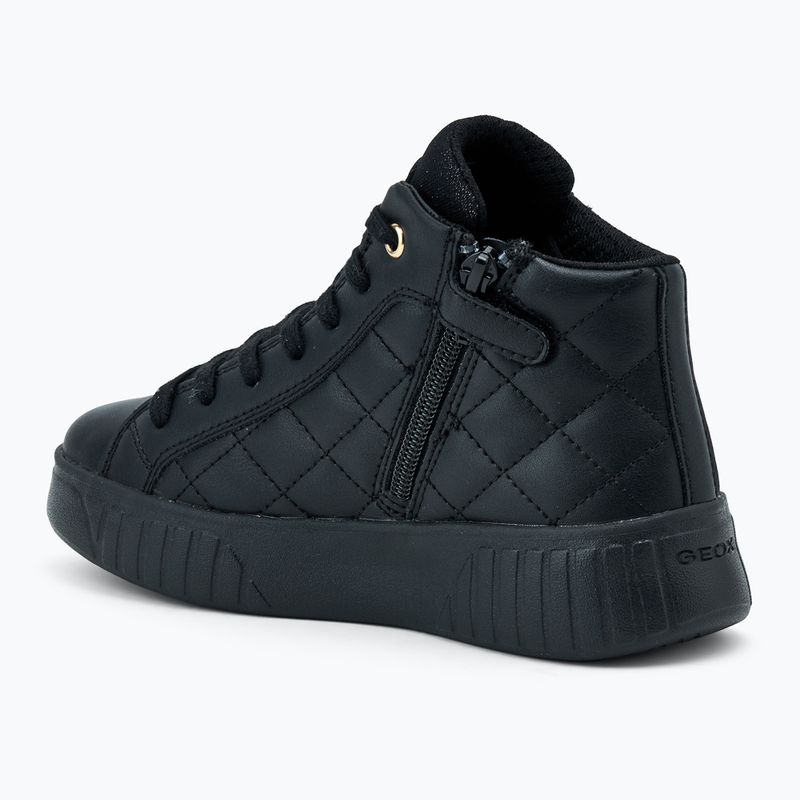 Молодші туфлі Geox Mikiroshi чорні/платинові 3