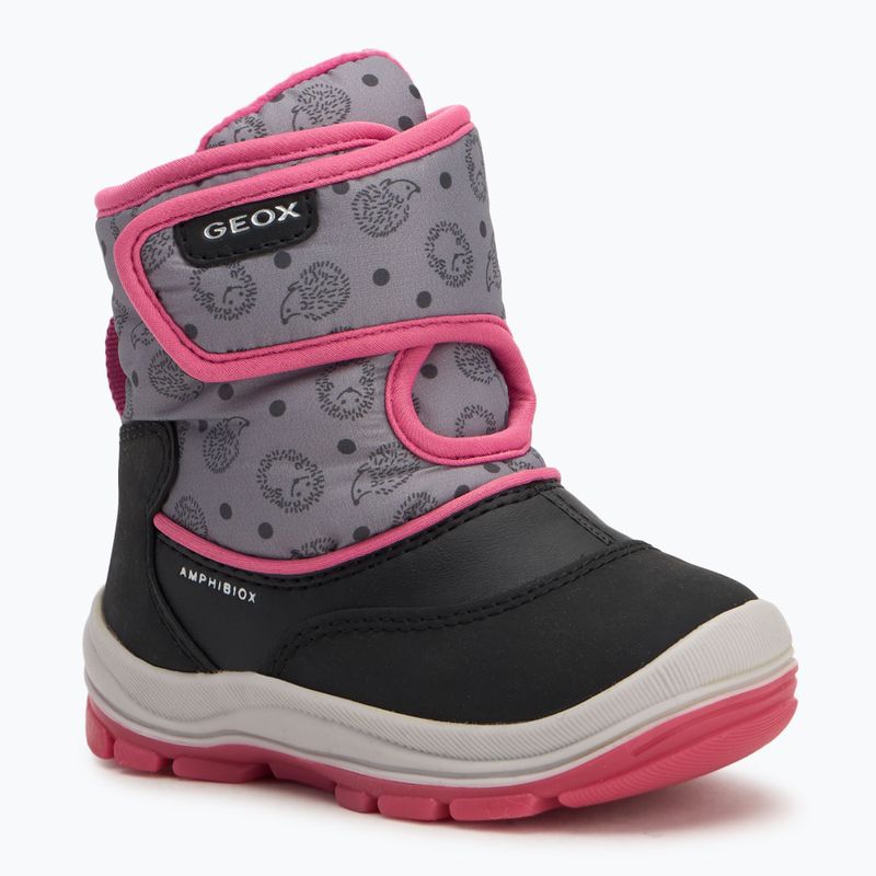 Черевики зимові дитячі Geox Flanfil ABX black / fuchsia