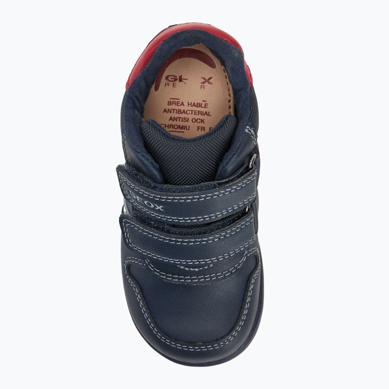 Дитячі туфлі Geox Elthan океанський синій/червоний 5