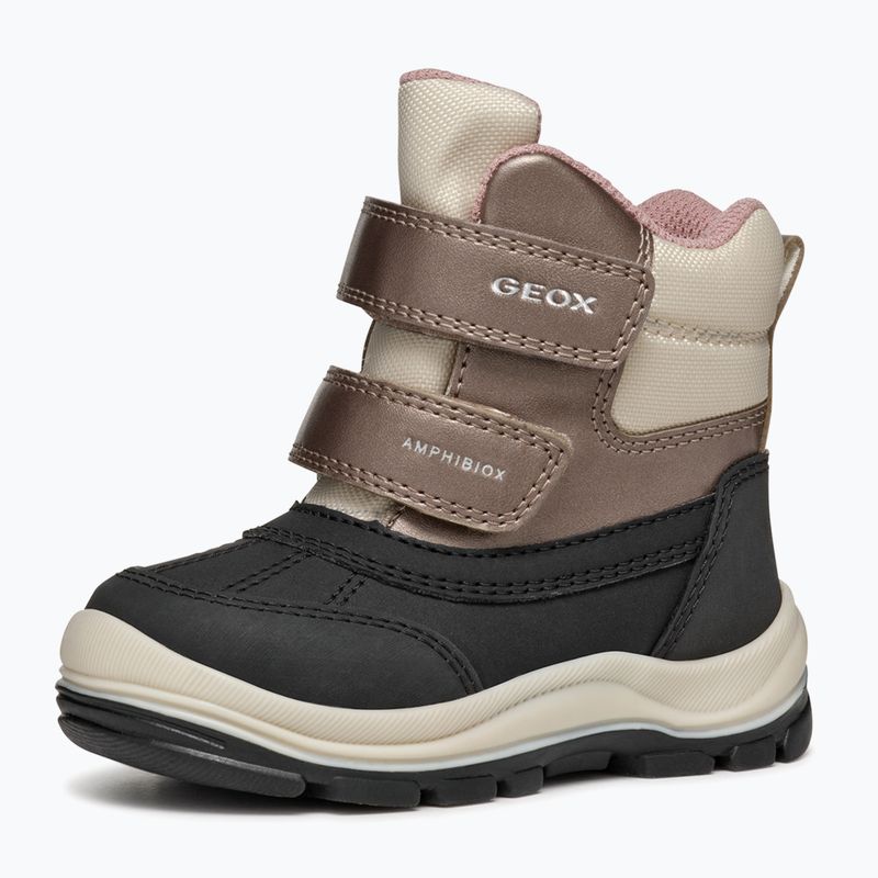 Дитячі туфлі Geox Flantil ABX чорні/темно-бежеві 10