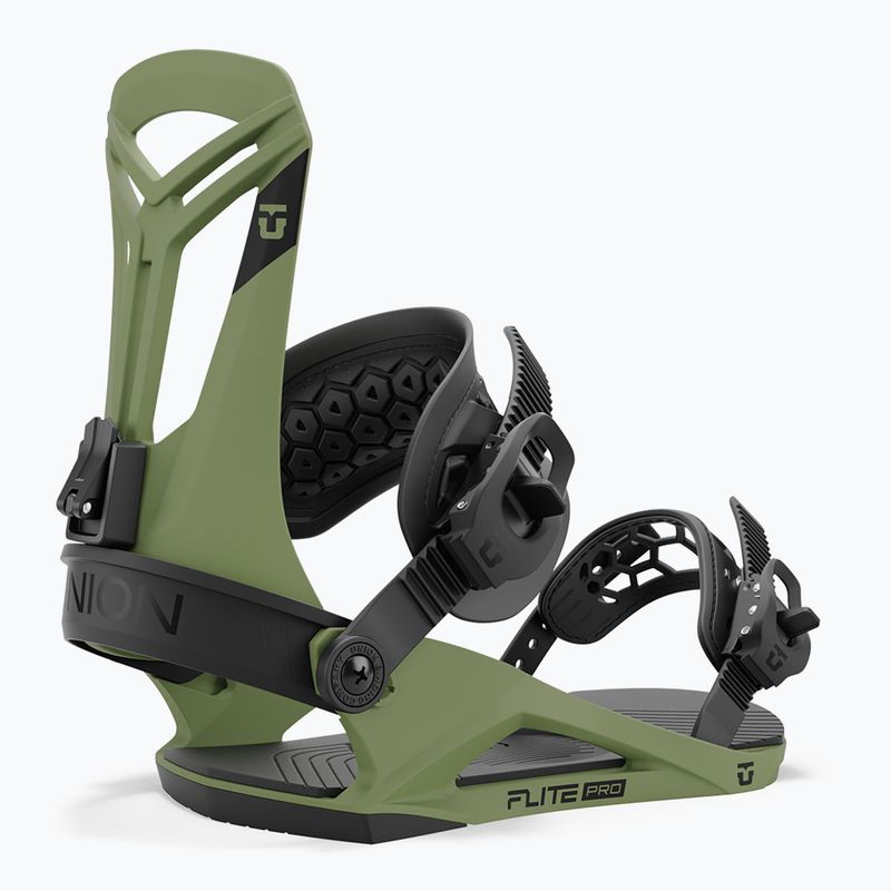 Кріплення сноубордичні чоловічі Union Flite Pro olive green 4