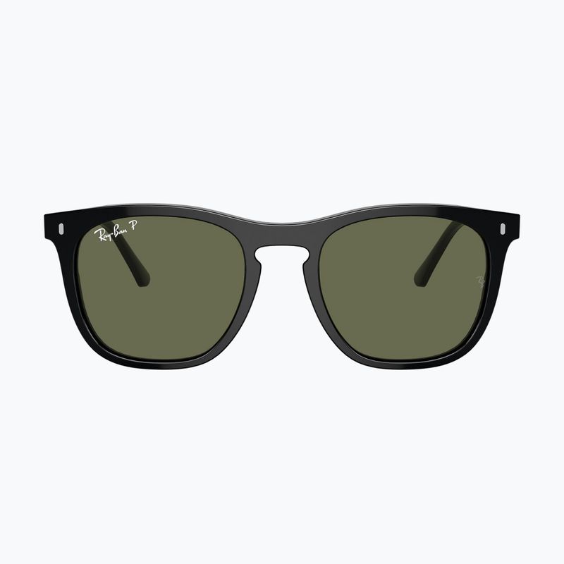 Окуляри сонцезахисні Ray-Ban RB2210 black/green polarized 2
