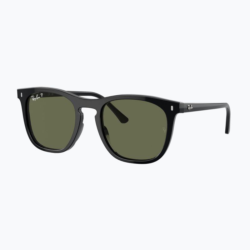 Окуляри сонцезахисні Ray-Ban RB2210 black/green polarized 4