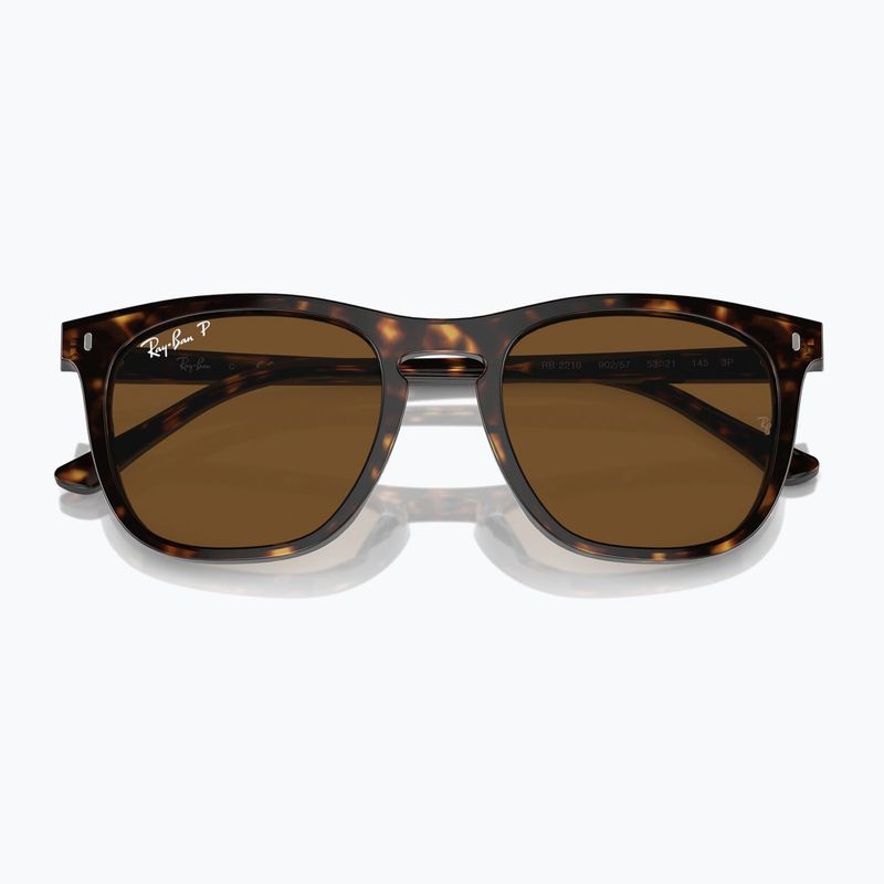 Окуляри сонцезахисні Ray-Ban RB2210 havana/brown polarized 3