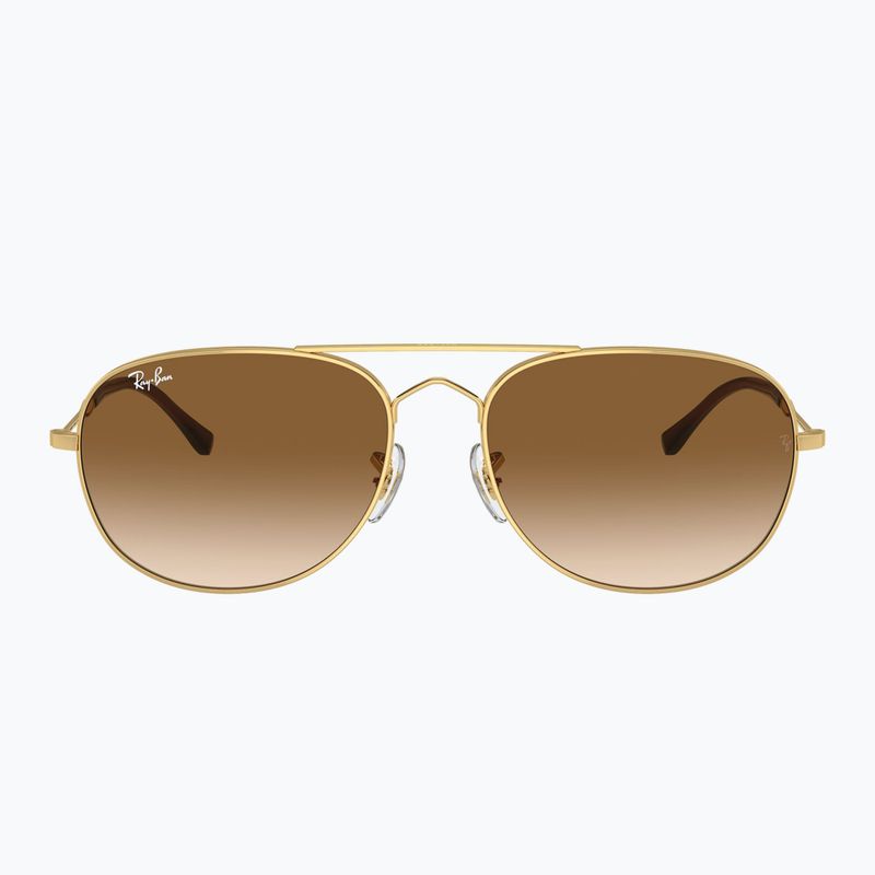 Окуляри сонцезахисні Ray-Ban Bain Bridge arista gold/clear brown 2